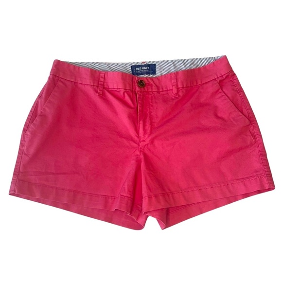 2/$30 Old Navy Pink Bermudas Tailored Chino Shorts - Picture 1 of 8